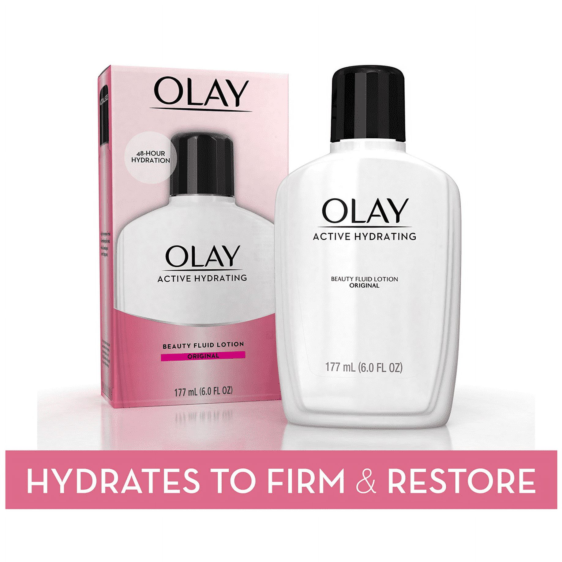Olay Skincare Active Hydrating Beauty Facial Moisturizing Lotion, All Skin Types, 6 fl oz - image 1 of 8
