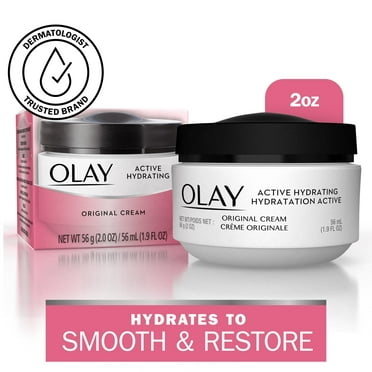 Olay Skincare Active Hydrating Facial Cream, Fights Fine Lines & Wrinkles for Dry Skin, 1.9 fl oz