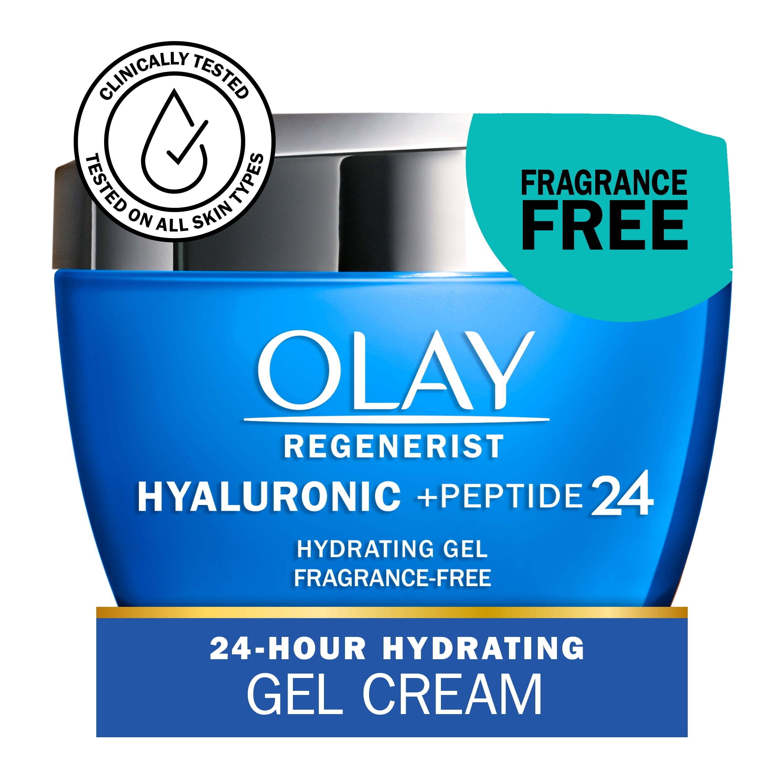 Olay Skin Care Regenerist Hyaluronic Acid + Peptide 24 Gel All Facial Moisturizer, 1.7 oz