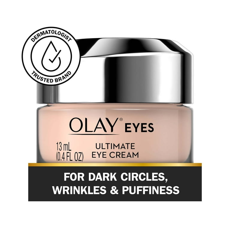 Olay Ultimate Eye Cream Brightening Hydrating Treatment for Wrinkles Puffy Eyes Dark Circles 0.4 fl oz Walmart