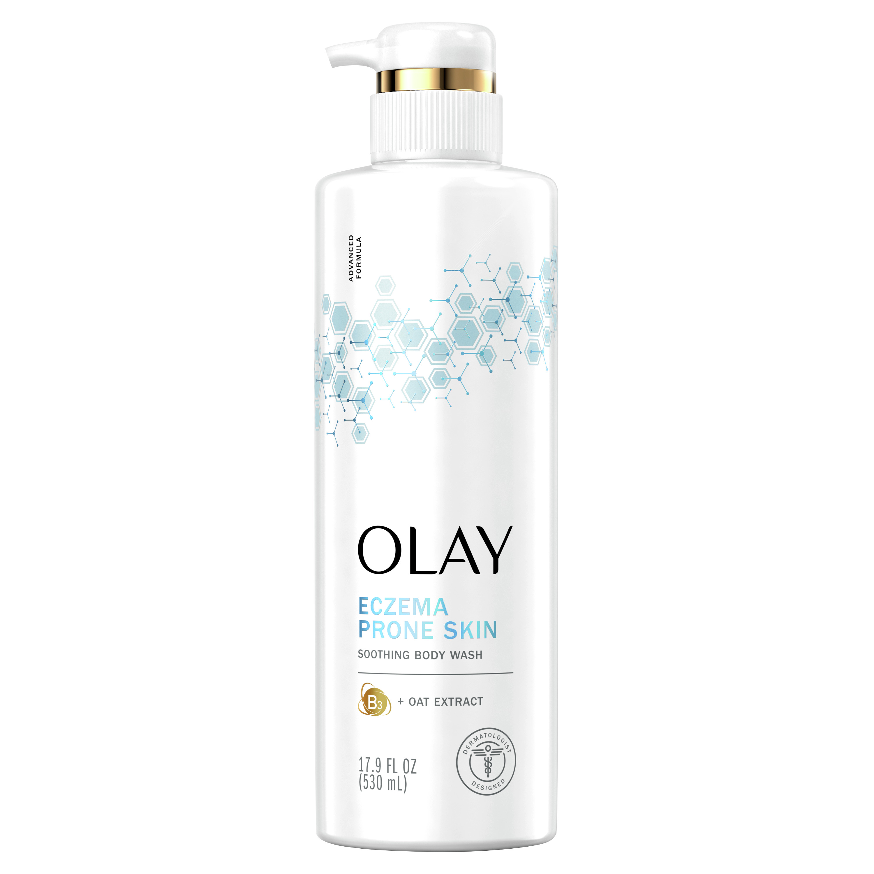 Olay Soothing Body Wash with Vitamin B3 Complex and Oat Extract, 17.9 fl oz - image 1 of 7