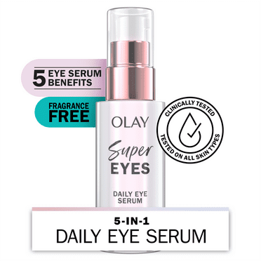 Olay Super Serum Eye Cream, Vitamin C and Niacinamide Daily Eye Serum, 0.45 fl oz