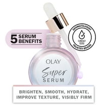 Olay Super Serum 5-in-1 Anti-Aging Facial Serum, Smoothing Skin Care, All Skin Types, 1.0 fl oz