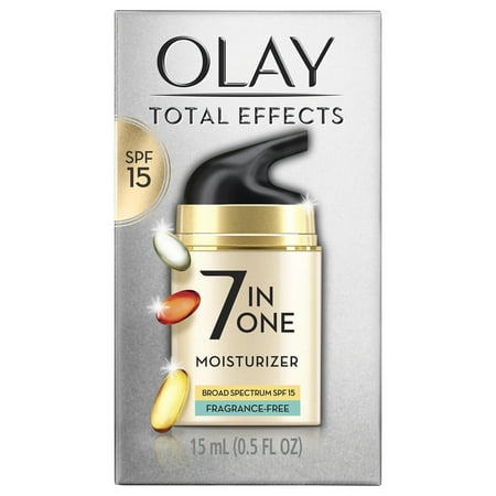 Olay Total Effects 7 In One Face Moisturizer SPF 15, Fragrance-Free, 0.5 fl oz