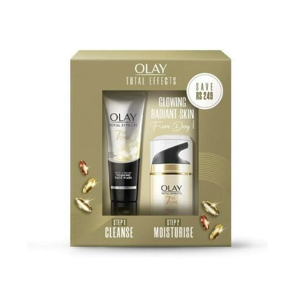 Olay Total Effects Set Day Cream Foaming Cleanser Fresh