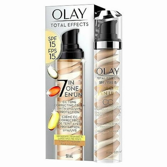 Olay Total Effects Tone CorrectingFaceMoisturizer With Sunscreen Spf 15, Light To Medium 1.7 Ounces