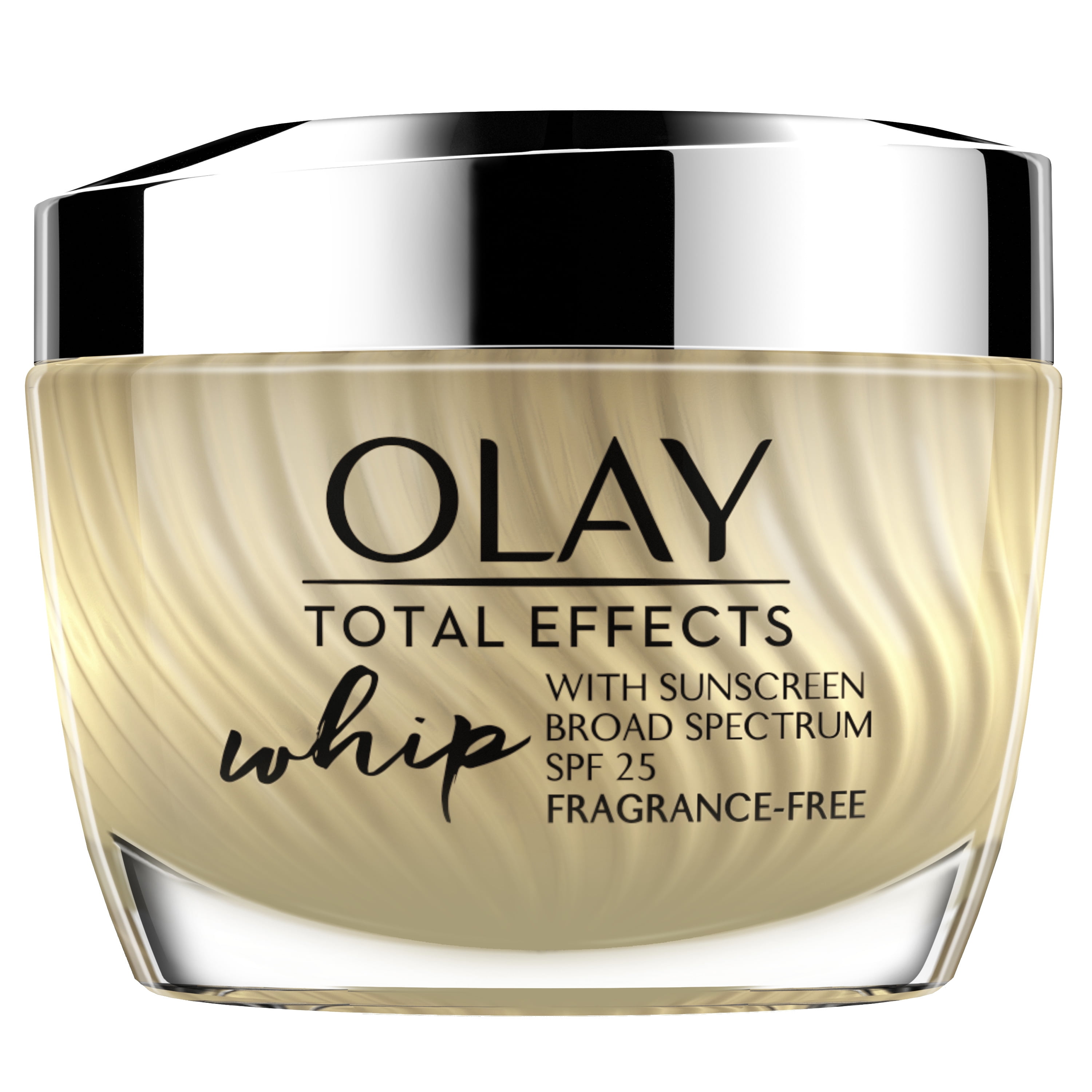 Olay Total Effects Whip Moisturizer, Fragrance-Free, SPF 25, 1.7 Oz