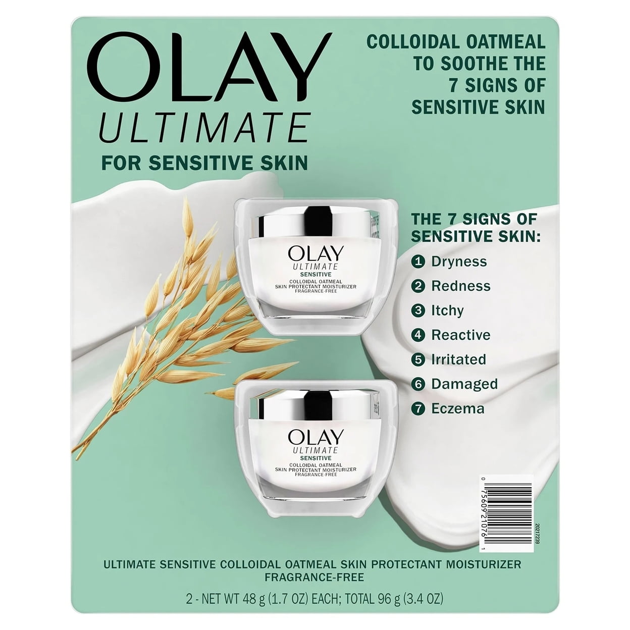 Olay Ultimate Soothing Face Moisturizer, FragranceFree 1.7oz (Pack of