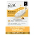 thumbnail image 1 of Olay Ultra Moisture Bar Soap, Shea Butter, 3.17 oz, 4 Count, 1 of 7