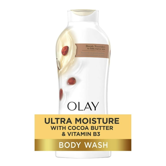Olay Ultra Moisture Body Wash with Cocoa Butter, for All Skin Types, 22 fl oz
