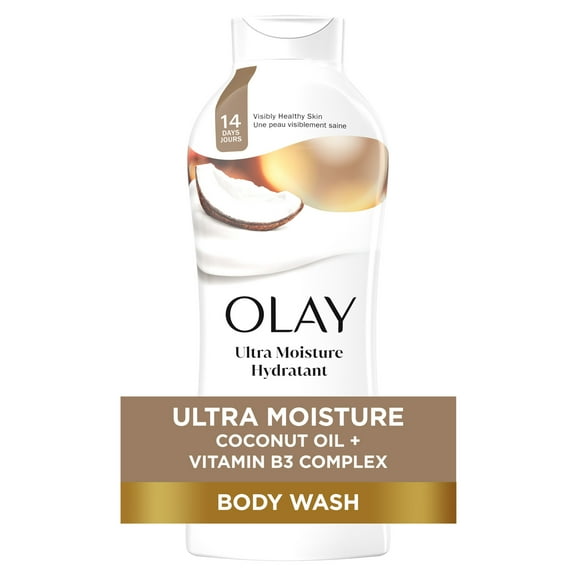 Olay Ultra Moisture Body Wash with Coconut Oil, 22 fl oz