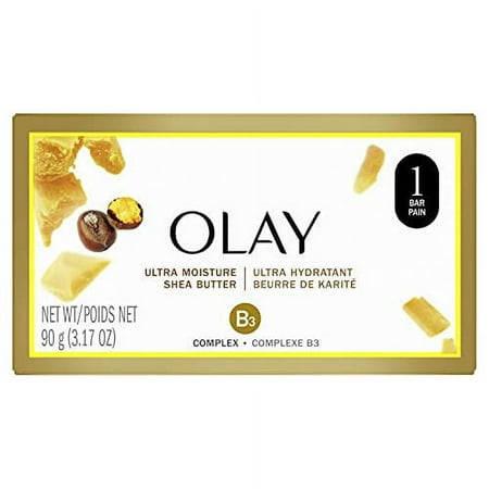 Olay Ultra Moisture Outlast Beauty Bar Soap with Shea Butter, 3.17 oz, 6 Pack