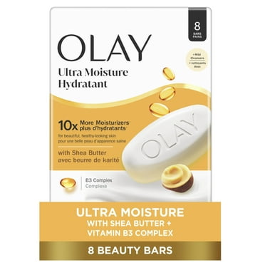 Olay Ultra Moisture Shea Butter Beauty Bar with Vitamin B3 Complex 3.17oz, 8ct