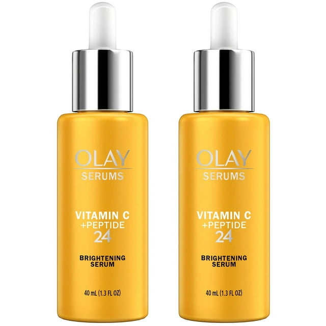 Olay Vitamin C + Peptide 24 Serum, 1.3 Ounce (Pack of 2)