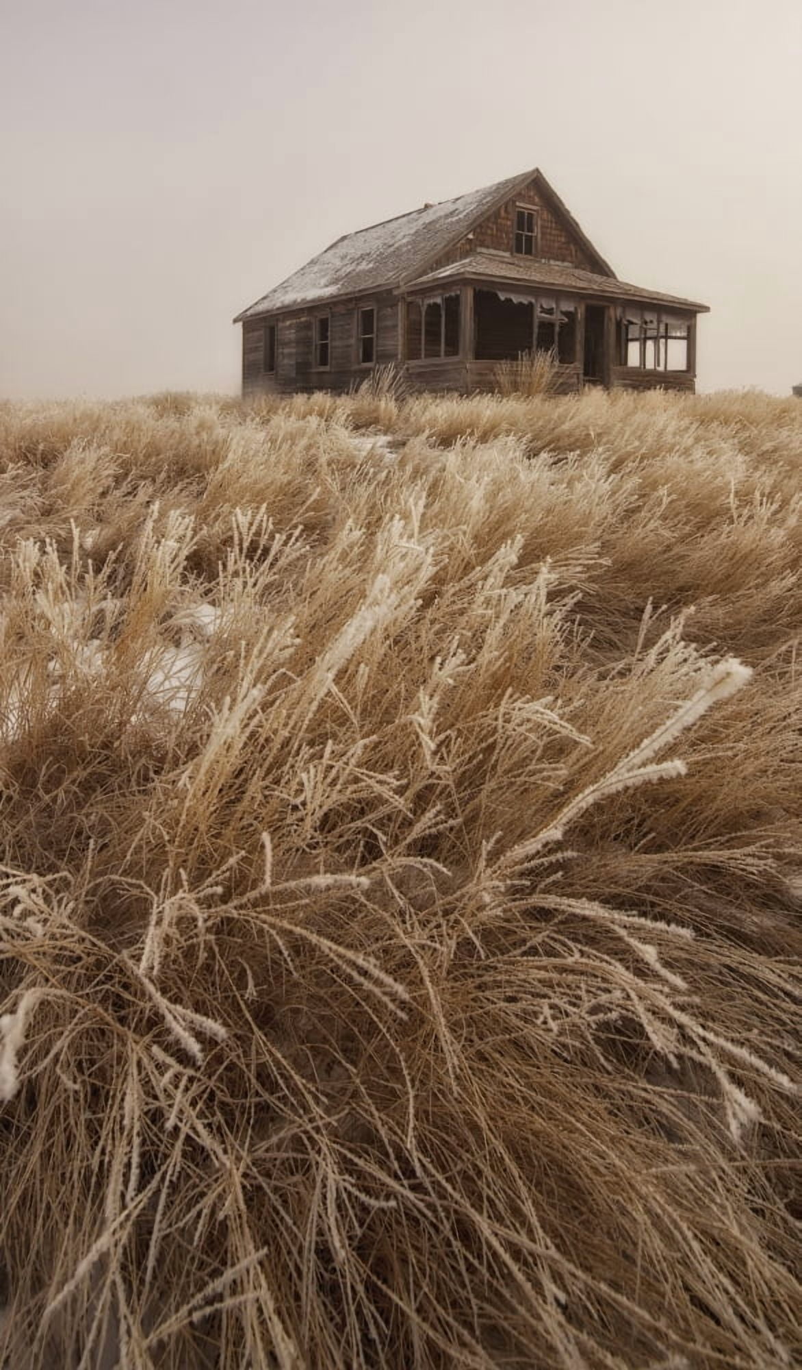 Old Abandoned Homestead In The Prairies Saskatchewan Canada Canvas Art - Robert Postma Design Pics (22 x 40)