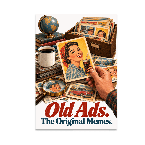 Old Ads The Original Memes - Marketing Buffs - 13x19 Poster Print