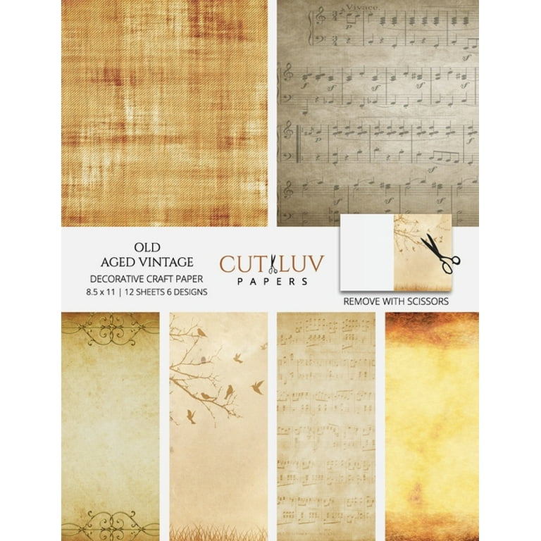 Old Aged Vintage Decorative Craft Paper: Scrapbooking Pages