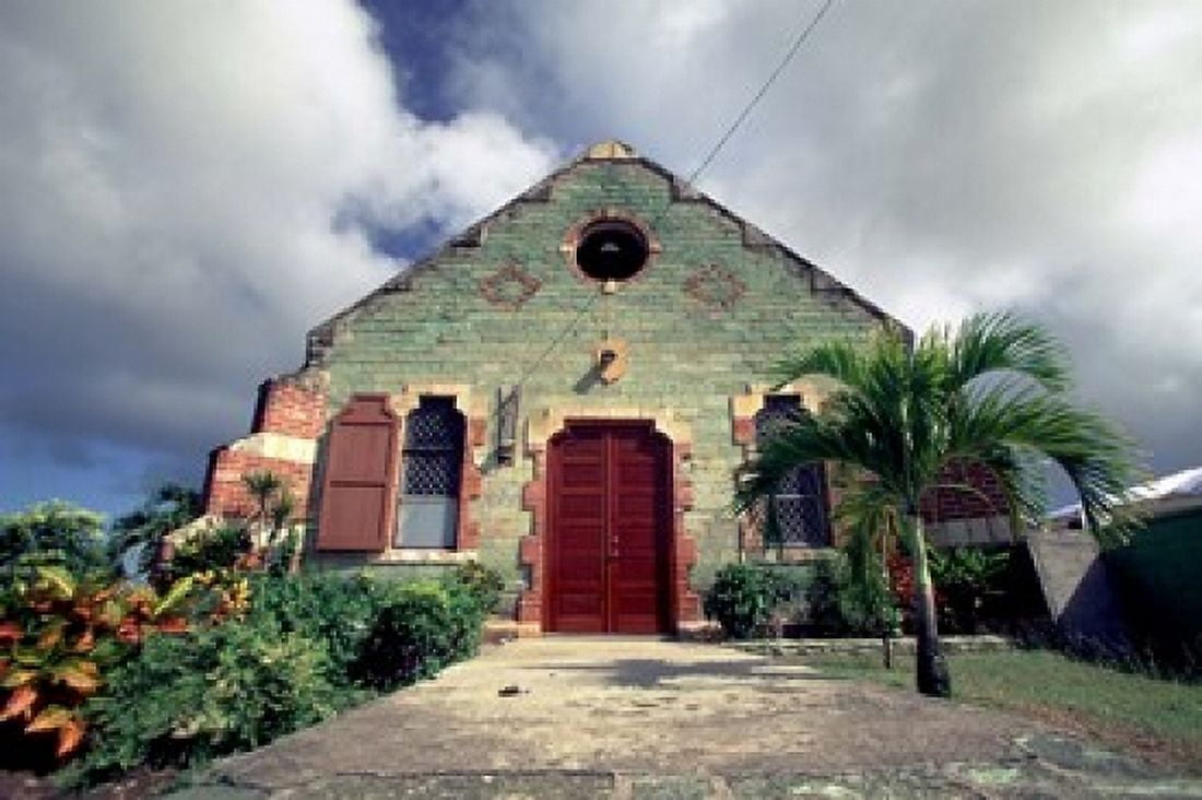 Old Anglican Church Liberta Antigua Caribbean Canvas Art - Alexander Nesbitt DanitaDelimont (27 x 18)