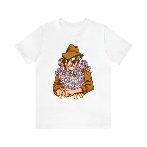 Old Anonymous Man With Beard Shirt