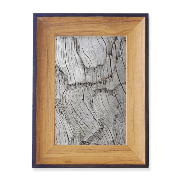 Old Bark Texture Grey Stripes Photo Frame Exhibition Display Art Desktop Painting