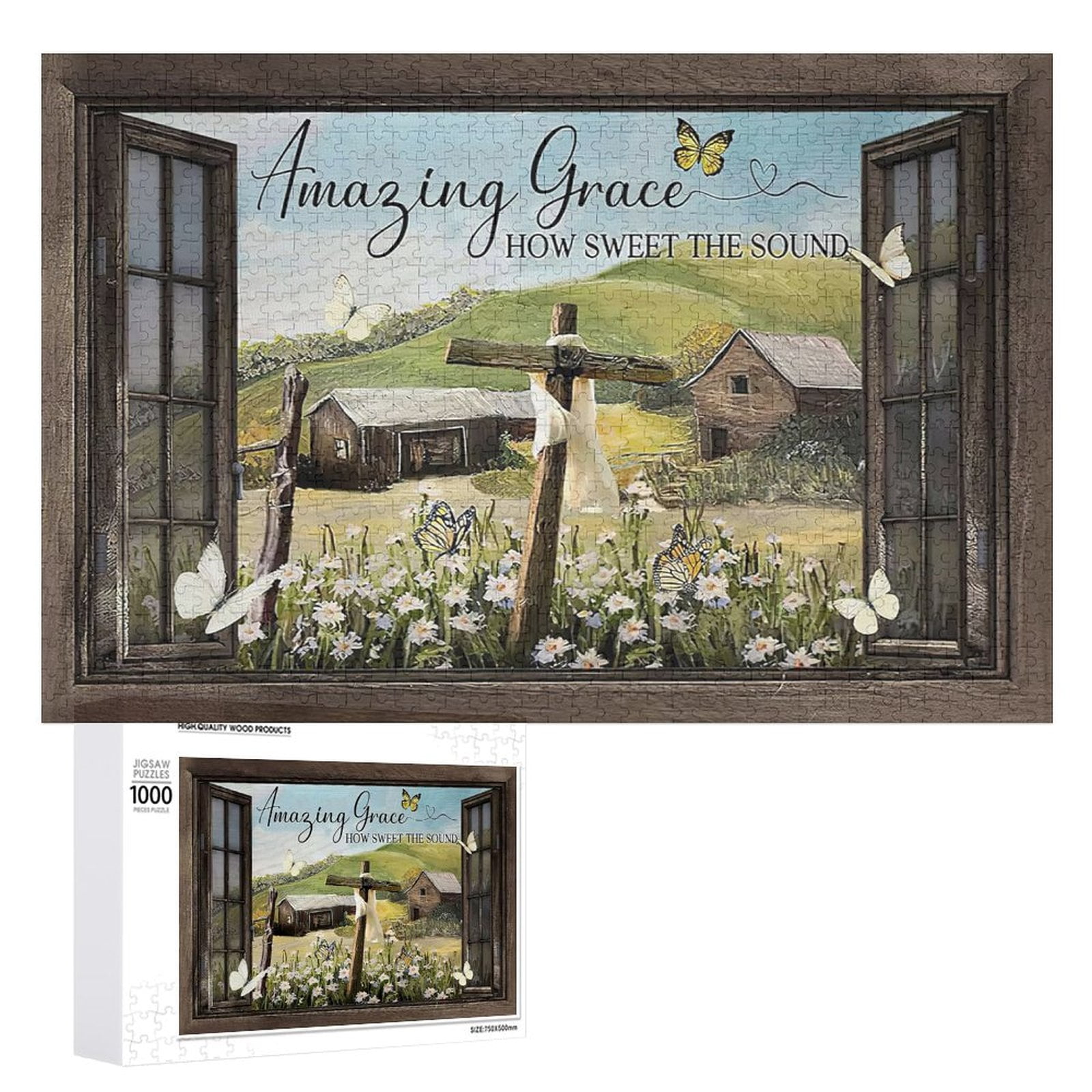 1000 Piece Jigsaw Puzzle – Daisy 'Life Is Short' Parlor Cafe Design, Premium Cardboard, For Adults & Family