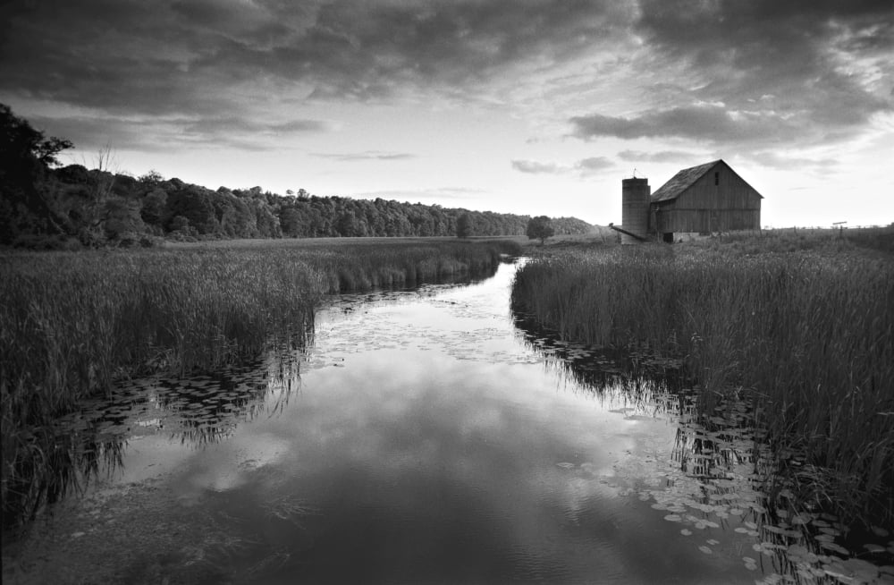 Old Barn Demorestville Prince Edward County Ontario Canvas Art - Ian Taylor Design Pics (34 x 22)