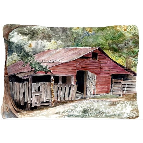 Old Barn Indoor & Outdoor Decorative Fabric Pillow - 12 x 16 in.