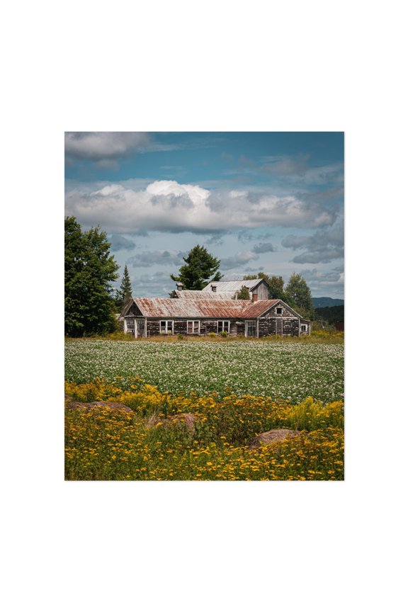 Old Barn - Paul Smiths New York Photography Unframed Wall Art Print 8 x 10 inches