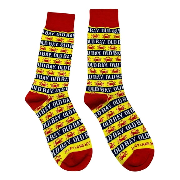Old Bay Stripes Dress Socks - Mens Medium