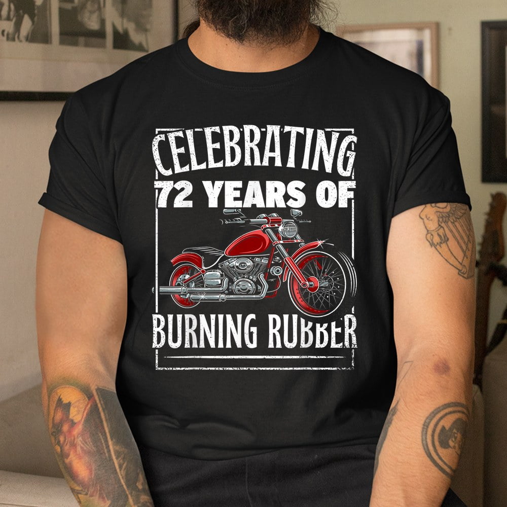 Old Biker Motorcycle Guy 72nd Birthday Born In Year 1951 Shirt
