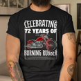 Old Biker Motorcycle Guy 72nd Birthday Born In Year 1951 Shirt