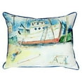 thumbnail image 1 of Old Boat Large Indoor/Outdoor Pillow 16x20, 1 of 2