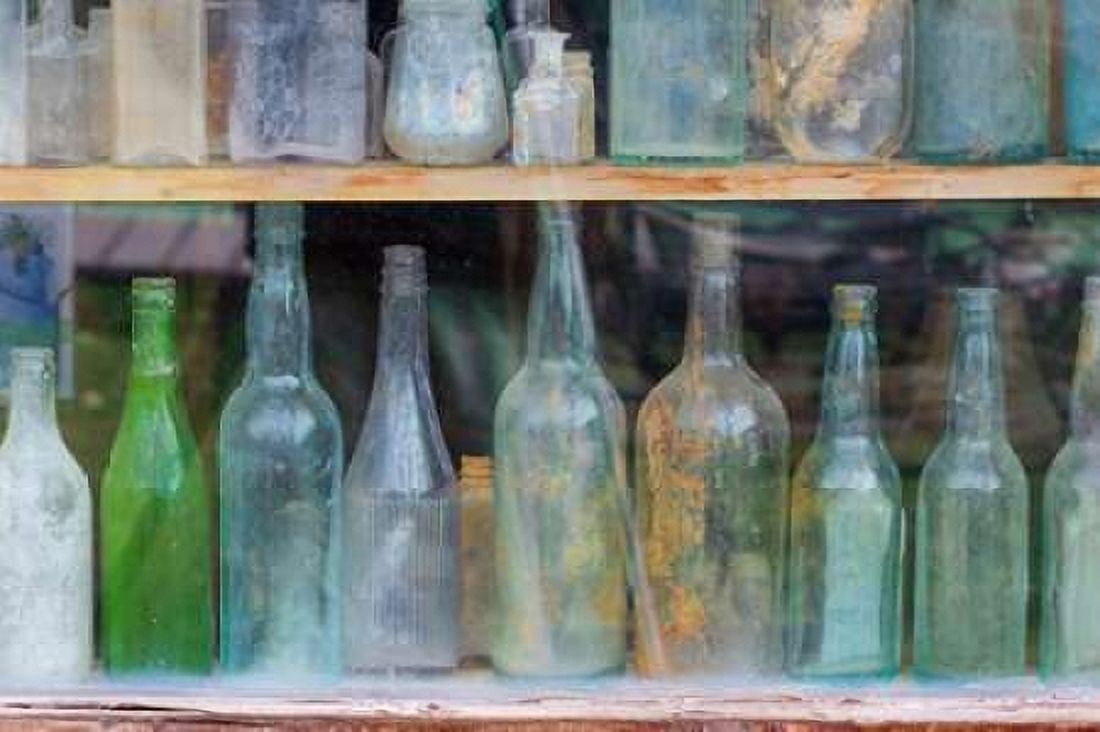 Old Bottles I Canvas Art - Kathy Mahan (24 x 36)
