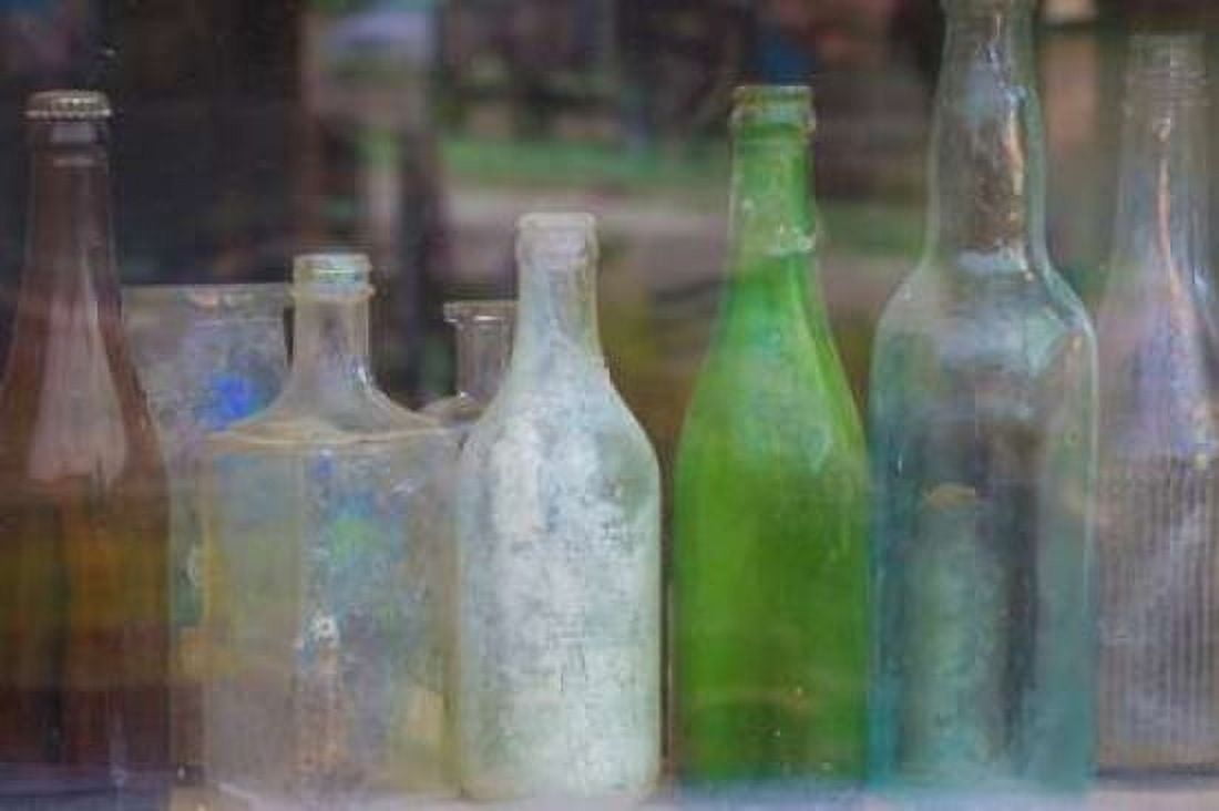 Old Bottles II Canvas Art - Kathy Mahan (12 x 18)