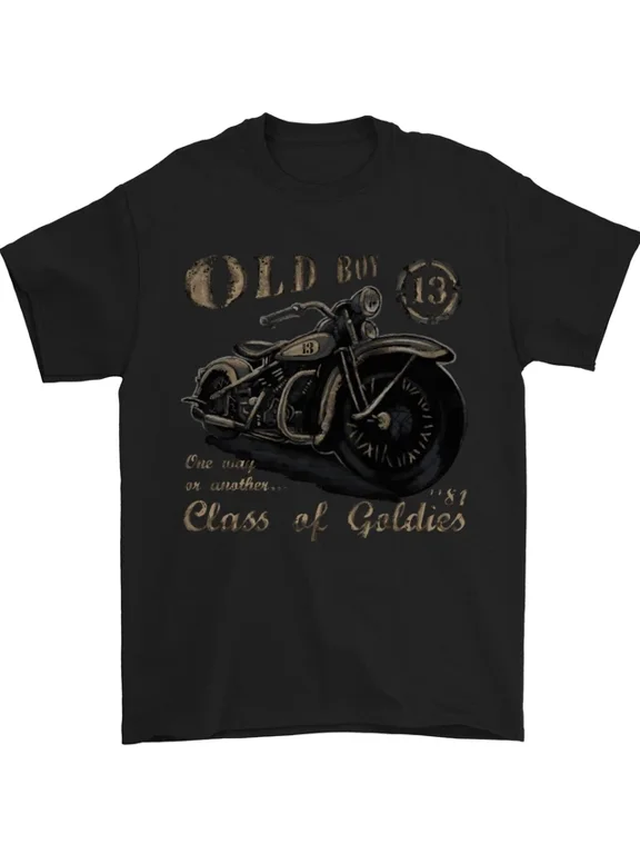 Old Boy 13 Motorcycle Motorbike Biker T-Shirt