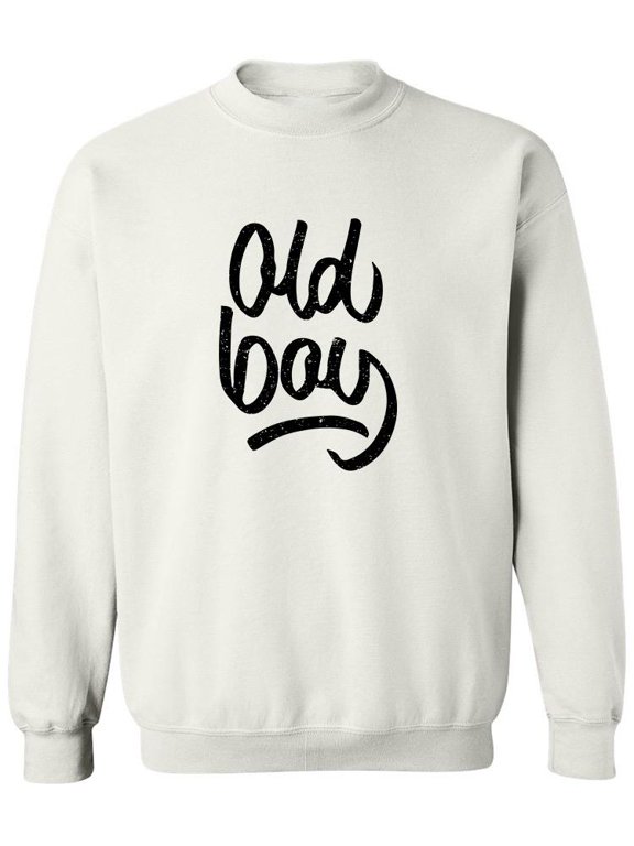 Old Boy. Sweatshirt Men - Men Sweatshirt, White, 5XL
