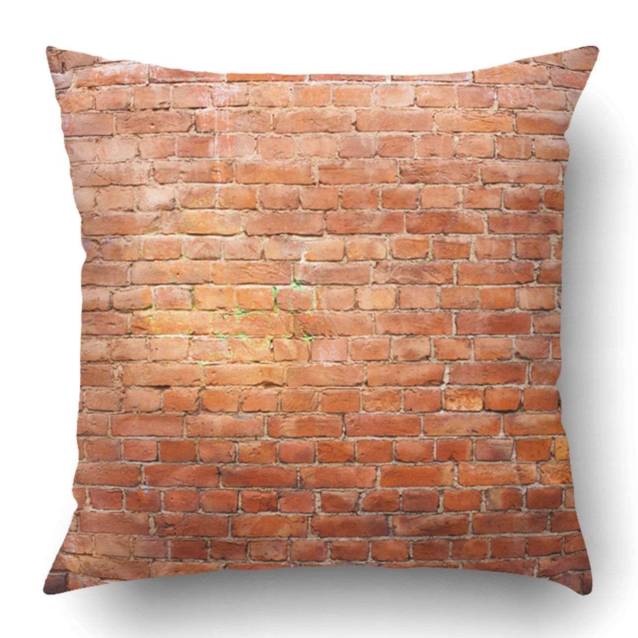 Old Brick Wall Old Of Red Stone Blocks Closeup Pillowcase Pillow