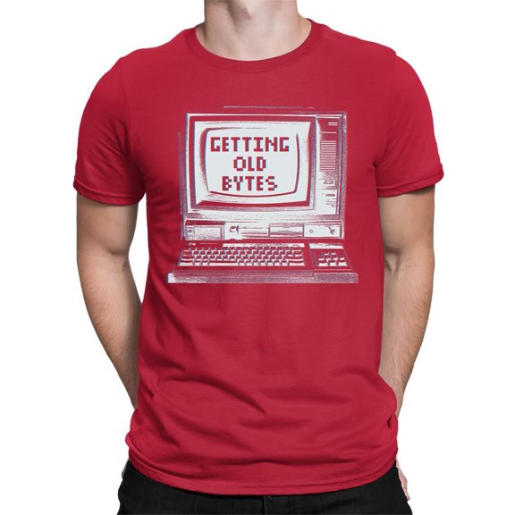 Old Bytes Computer Graphic Tee T-shirt Color Men's