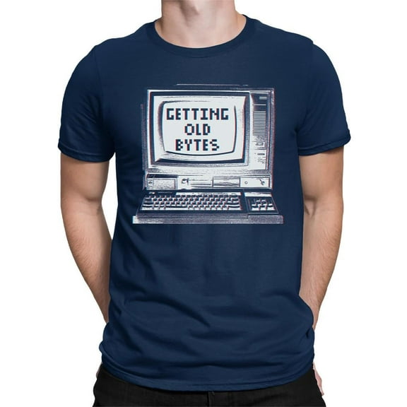 Old Bytes Computer Graphic Tee T-shirt Color Men's