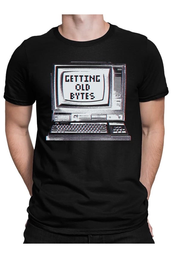 Old Bytes Computer Graphic Tee T-shirt Men's