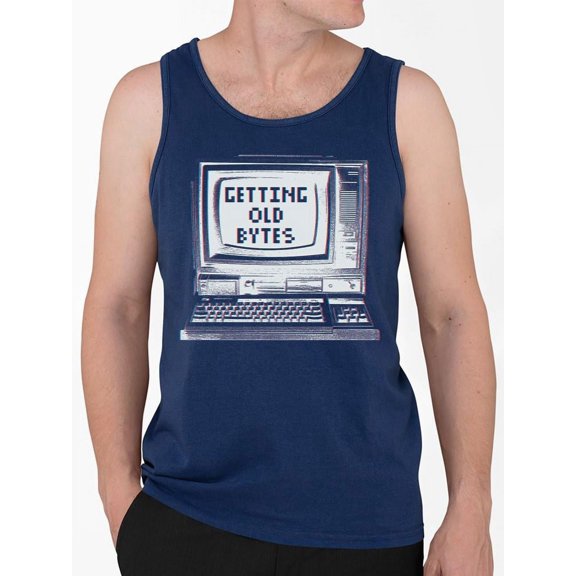 Old Bytes Computer Graphic Tee Tank Top Men's
