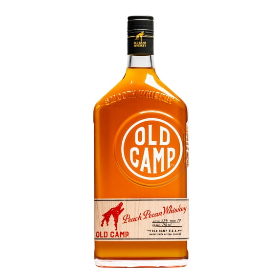 Old Camp Peach Pecan Whiskey, 35% ABV, 1 Count, 750 ml Glass