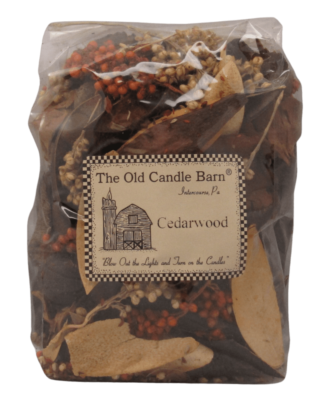 Old Candle Barn Cedarwood Potpourri 4 Cup Bag Decoration or Bowl