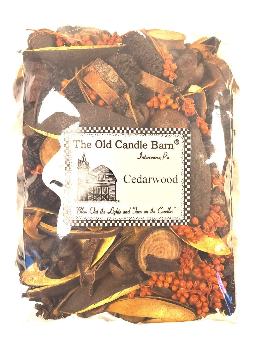 Old Candle Barn Cedarwood Potpourri 8 Cup Bag Perfect Country House