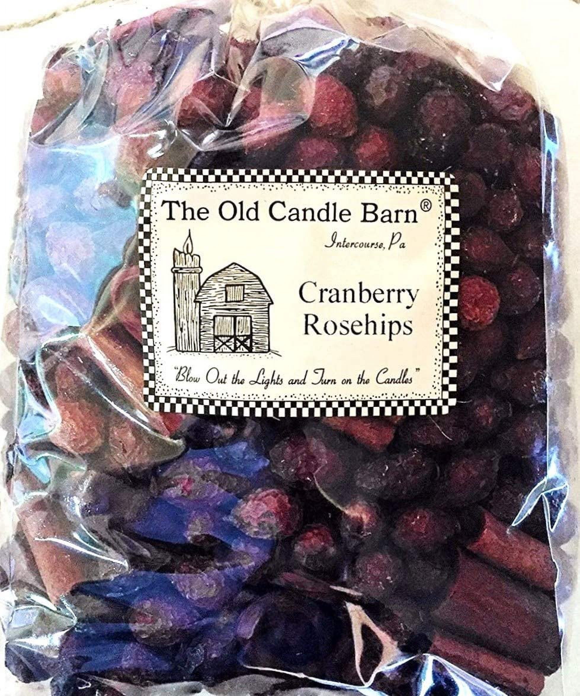 Old Candle Barn Cranberry Rosehips 4 Cup Bag Well Scented Potpourri