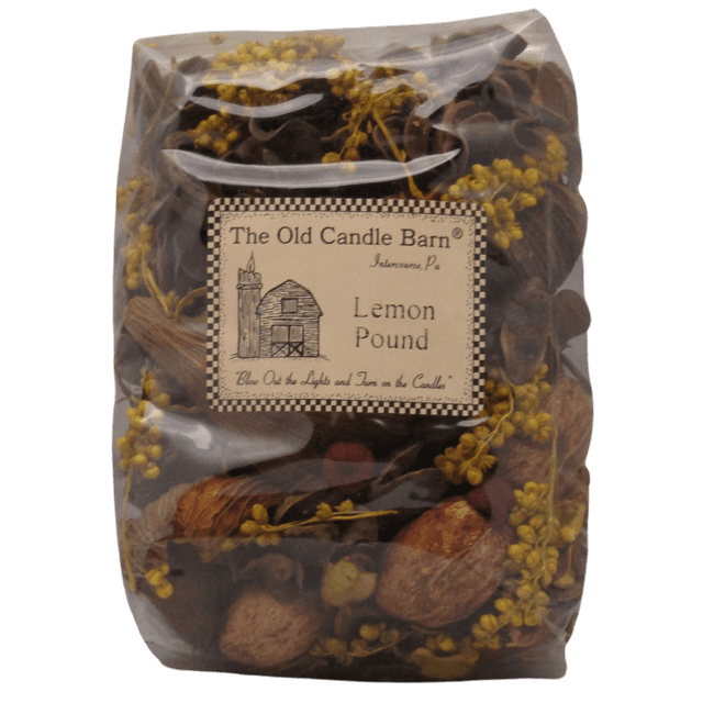 Old Candle Barn Lemon Pound Potpourri Small 4 cup bag Perfect for