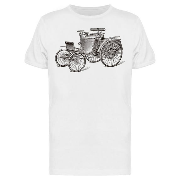 Old Car Hand Drawn T-Shirt Men -Image by Shutterstock, Male XX-Large