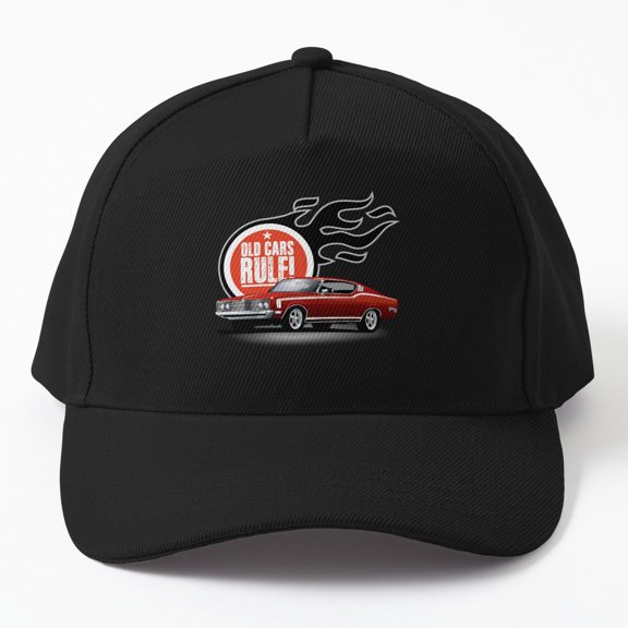 Old Cars Rule 68 Cyclone Baseball Hat, Vintage Car Enthusiast Graphic Design, Classic Cap