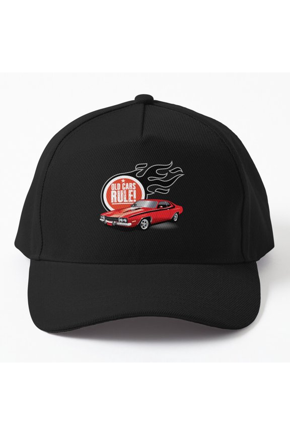 Old Cars Rule 73 Road Runner Baseball Cap, Classic Muscle Car Graphic Design, Everyday Hat