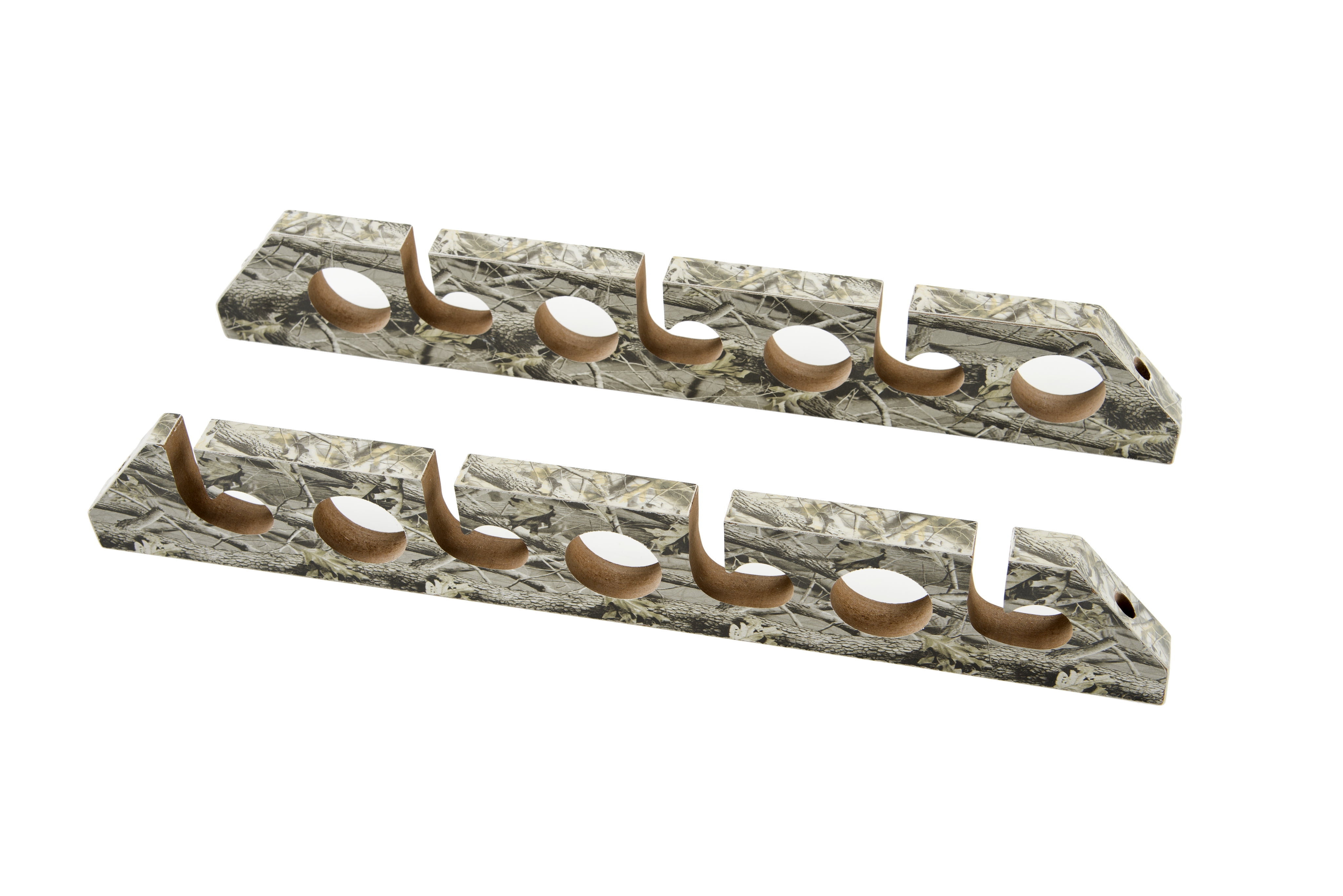 Camo Finish Wall-Mounted Wooden 7-Rod Holder